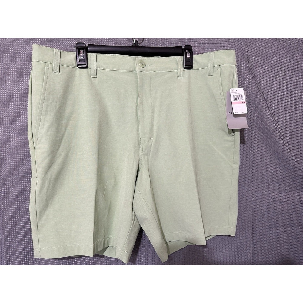 PGA TOUR COURSE COMFORT Men's Straight Fit quiet Green Golf Shorts Size 40 - NWT